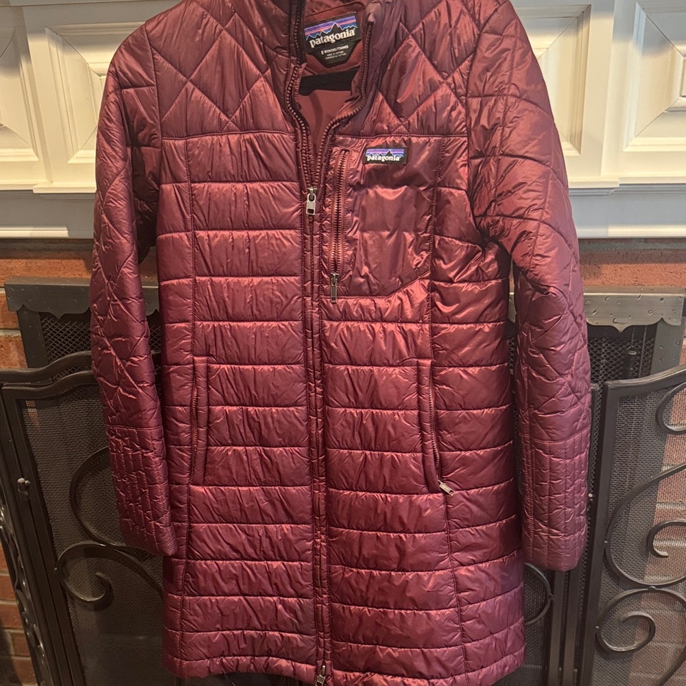Patagonia Women's Puffer Jacket in Deep Burgundy